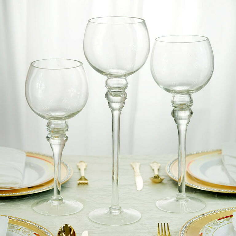 Long Stem Candle Holder- Set of 3